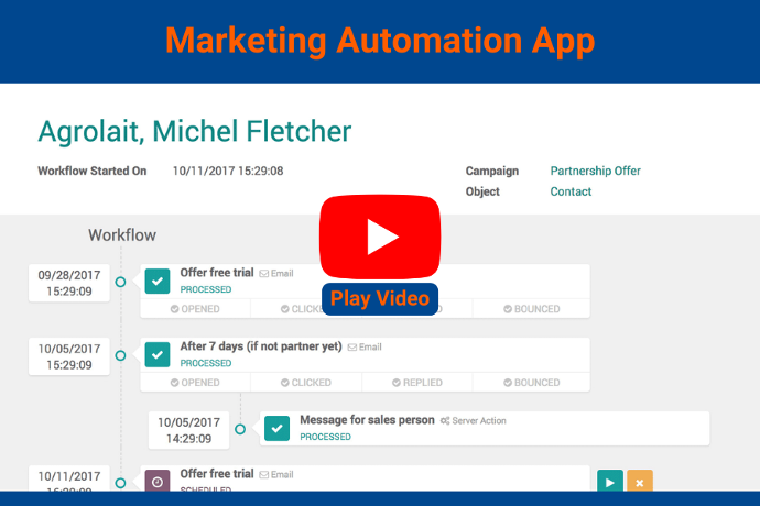 Marketing Automation — Odoo screenshot