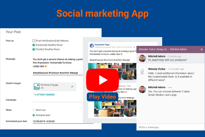 Social Marketing — Odoo screenshot