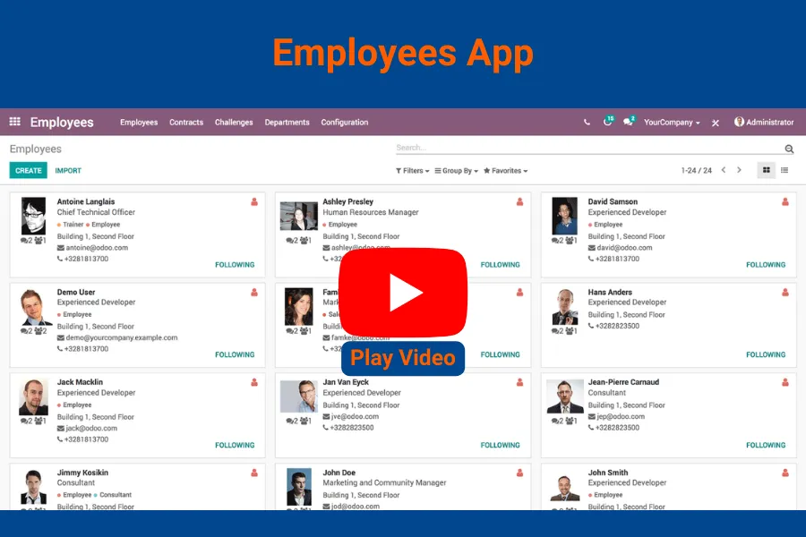Odoo HRMS — Human Resource Management